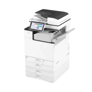 Ricoh IMC 3000 widok z przodu kolorowe urządzenie wielofunkcyjne A3 o prędkości 30 ppm, idealne dla firm i biur w Stalowej Woli oraz okolicach.